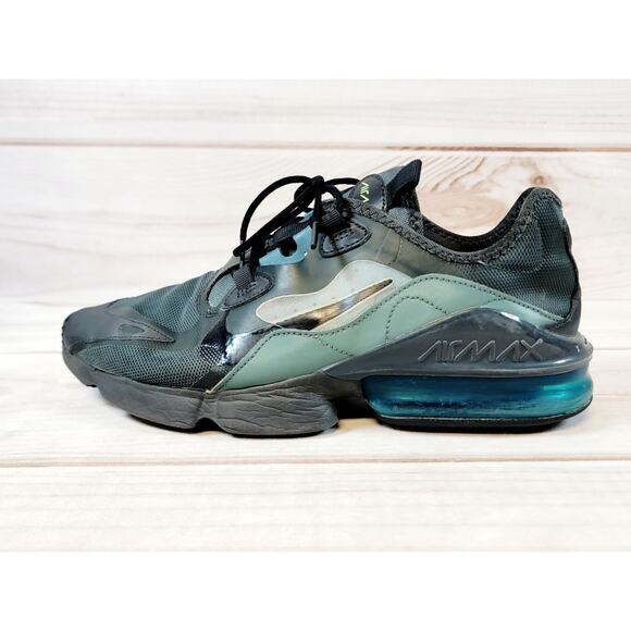 Nike AirMax Infinity 2 Men's Green & Black Athletic Running Sneakers Size 9.5 - Picture 8 of 16